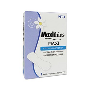 Maxithins Sanitary Napkins #4 Individually Boxed 250/CS