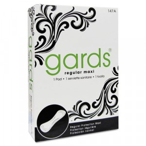 #4 Gards Maxi Pads, Folded Pad, Individually Boxed