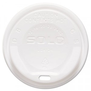 Gourmet Dome Sip-Through Lid, 12-24oz Cups, White