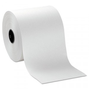 Hardwound Roll Paper Towel, Nonperforated, 7.8x1000 ft, White