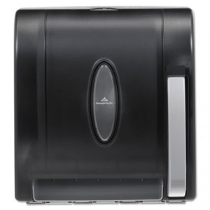 Towel Dispenser Roll Hygienic Push Paddle Black