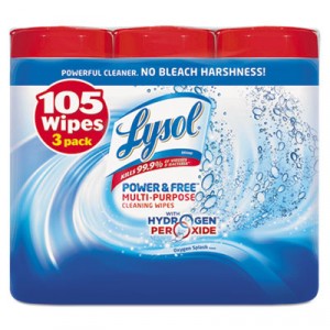 Power & Free Multi-Purpose Cleaning Wipes, Oxygen Splash