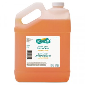 MICRELL Antibacterial Lotion Soap, Citrus Scent Liquid, 1 gal Bottle