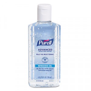 Instant Hand Sanitizer w/Aloe, 4-oz. Flip-Cap Bottle