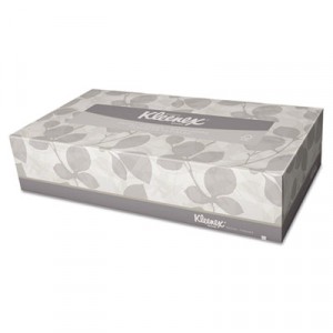 KLEENEX White Facial Tissue 2-Ply POP-UP Box 125/BX 48/CS
