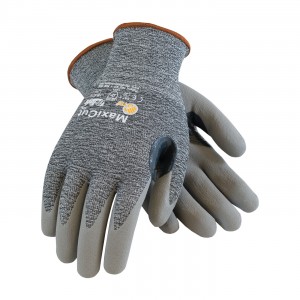 Glove Micro Foam Gray Nitrile Coated Palm & Finger Large 12DZPR/CS