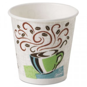 PerfecTouch Hot Cups 10 oz. Coffee Haze Design 25/Bag 20/CS