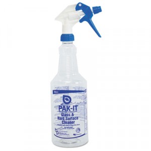 Color-Coded Trigger-Spray Bottle, 32 oz, Blue, Glass/Hard Surface Cleaner