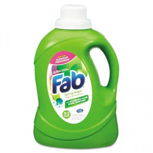Fab 2X HE Liquid Laundry Detergent, Spring Magic, 50 oz, Bottle