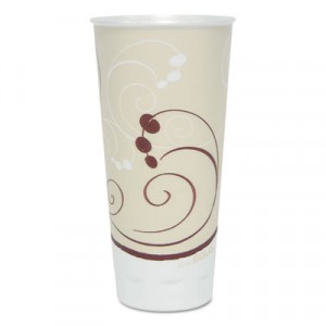 Symphony Trophy Plus Dual Temperature Cups, 22 oz, Beige