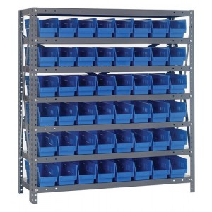 Bin Shelving System 18" x 36" x 39" Blue