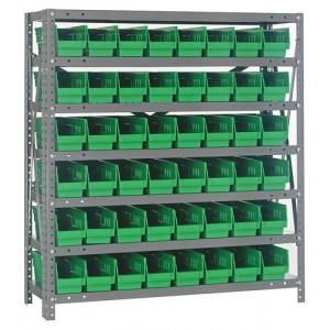 Bin Shelving System 18" x 36" x 39" Green