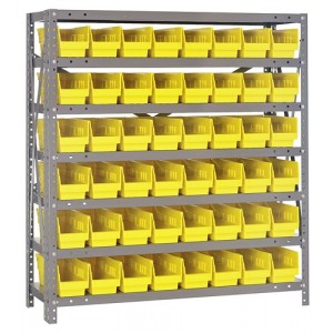 Bin Shelving System 18" x 36" x 39" Yellow