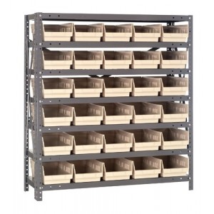 Shelf Bin Systems 18" x 36" x 39" Ivory