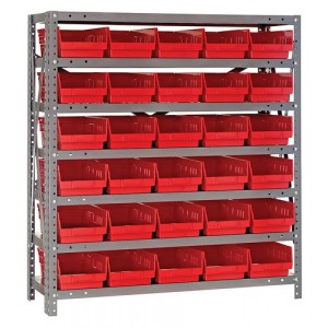 Shelf Bin Systems 18" x 36" x 39" Red