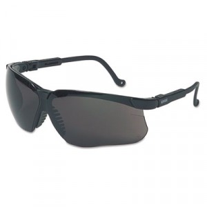 Genesis Safety Eyewear, Black Frame, Dark Gray Lens