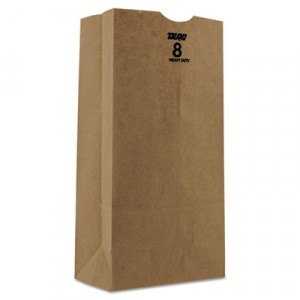 Kraft Paper Bags, Heavy Duty, Brown, 8 lb