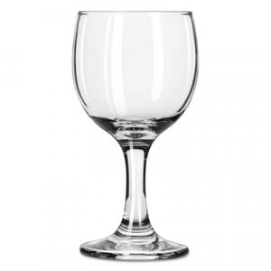 Embassy Flutes/Coupes & Wine Glasses, Wine, 6 1/2oz, 5 3/8"H, Clear