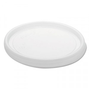 Non-Vented Cup Lids f/6 oz Cups, 2,3-1/2,4 oz Food Containers, Plastic, Trans.