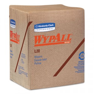 WYPALL L20 Wipers, 2-Ply, Brown, Paper