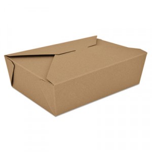 ChampPak Retro Carryout Boxes, Kraft, 7-3/4x5-1/2x2-1/2, Brown