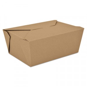 ChampPak Retro Carryout Boxes, 7-3/4x5-1/2x3-1/2, Brown