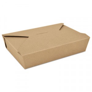ChampPak Retro Carryout Boxes, Kraft, 7-3/4x5-1/2x1-7/8, Brown