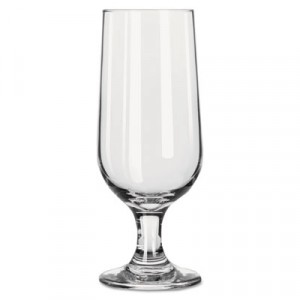 Embassy Footed Drink Glasses, Beer Glass, 12oz, 5 3/8"H, Clear