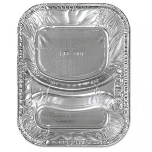 Aluminum Caterware Hamburger Trays, 2-Compartment