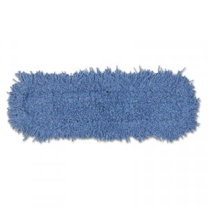 Twisted Loop Blend Dust Mop Head, Natural/Synthetic/Polyester, 5w x 24l, Blue