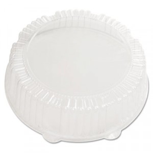 Caterline Dome Lids, Plastic, 12" Diameter x 2-3/4"High, Clear