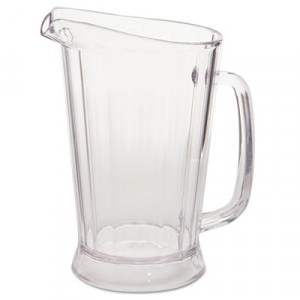 Bouncer Plastic Pitcher, 48 oz, Clear, Polycarbonate