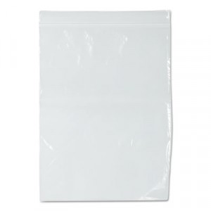 Zippit Resealable Bags, 9"" x 12"", Plastic, Clear