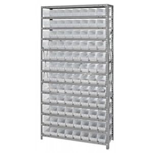 Clear-View Shelf Bin System 18" x 36" x 75"