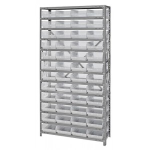 Clear-View Shelf Bin System 18" x 36" x 75"