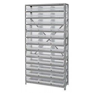 Clear-View Shelf Bin System 18" x 36" x 75"