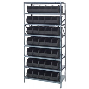 Stackable shelf bin steel shelving systems 