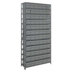 Euro Drawers Shelving System 18" x 36" x 75" Gray