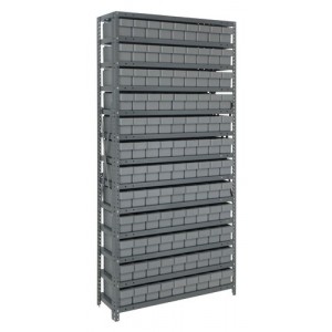 Euro Drawers Shelving System 18" x 36" x 75" Gray