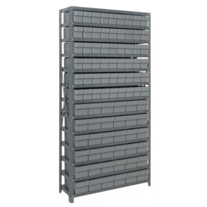 Euro Drawers Shelving System 18" x 36" x 75" Gray