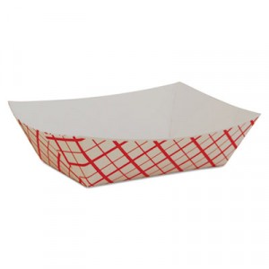 Paper Food Baskets, Red/White Checkerboard, 1/2 lb Capacity