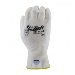 Glove DyneemaLycra White/White Polyurethane Coated Palm LG 12PR/PKG 12/CS