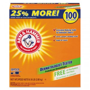 Laundry Detergent, Powder, 100 Loads, Unscented, 6.61lb Box