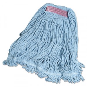 Super Stitch Blend Mop, Cotton/Synthetic, Small, Blue, Looped-End