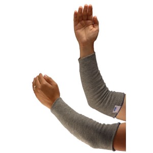 Spun Dyneema sleeve, 14-inch Length knit cuff, Gray, ANSI2