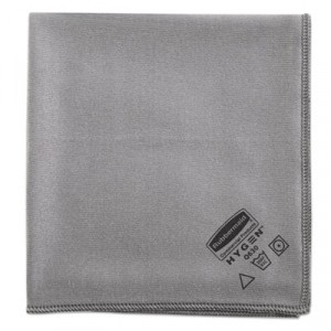 Executive Glass Microfiber Cloths, Gray, 16x16