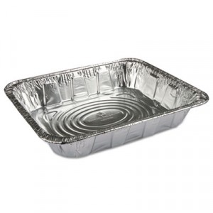 Ribbed 1/2-S Aluminum Steam Pans, 120oz, 10 3/8w x 12 3/4d x 2 9/16h