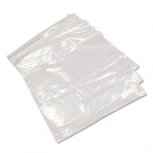 Zip Close Disposable Utility Bags, 1 gal, Clear