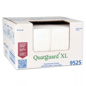 Atlantic Mill Quatguard X-Large Microfiber Wipers, White