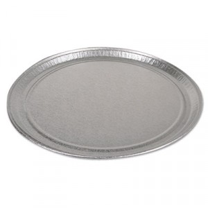 CaterWare Deluxe Embossed Flat Aluminum Trays, 1-Comp, 18dia